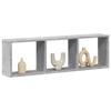VidaXL Wall Cabinet 100x16x30 Cm Concrete Grey Engineered Wood, Floating Wall Cabinet, Wall Shelf, Wall Display Cabinet, 854871