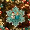 Engraved Gratitude Keepsakes Snowman Friend Acrylic Hanging Ornament, 2D Xmas Tree Decor with Warm Friendship Meaningful Thank You Presents