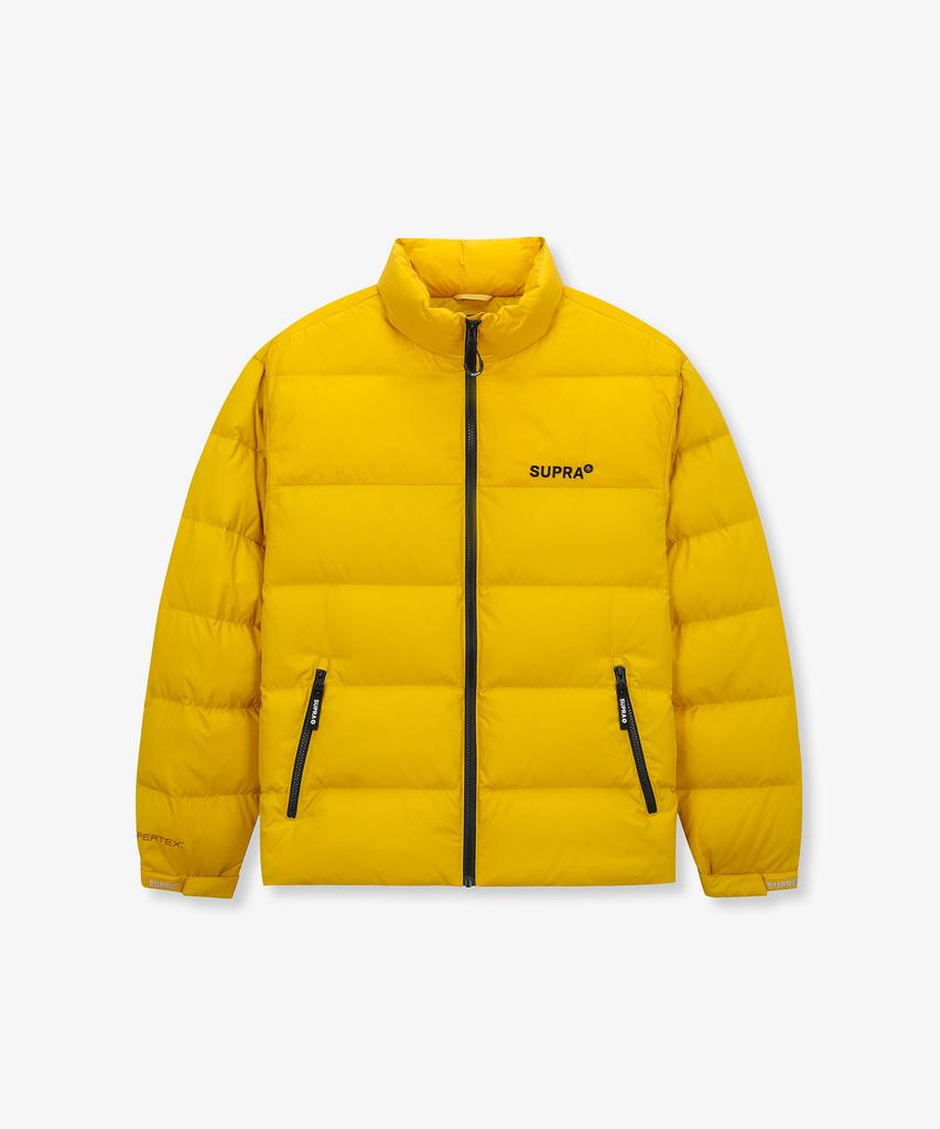 Supra High-Neck Short Down Jacket (Yellow)