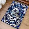 Dallas Cowboys Print Area Rug - Soft, Washable Non-Slip Indoor Mat for Office Chairs, Living Room, Home Office Decorative Rug