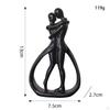 Couple Statue Figure Resin Lovers Sculpture Desk Ornament for Office Shelf Table Bookshelf