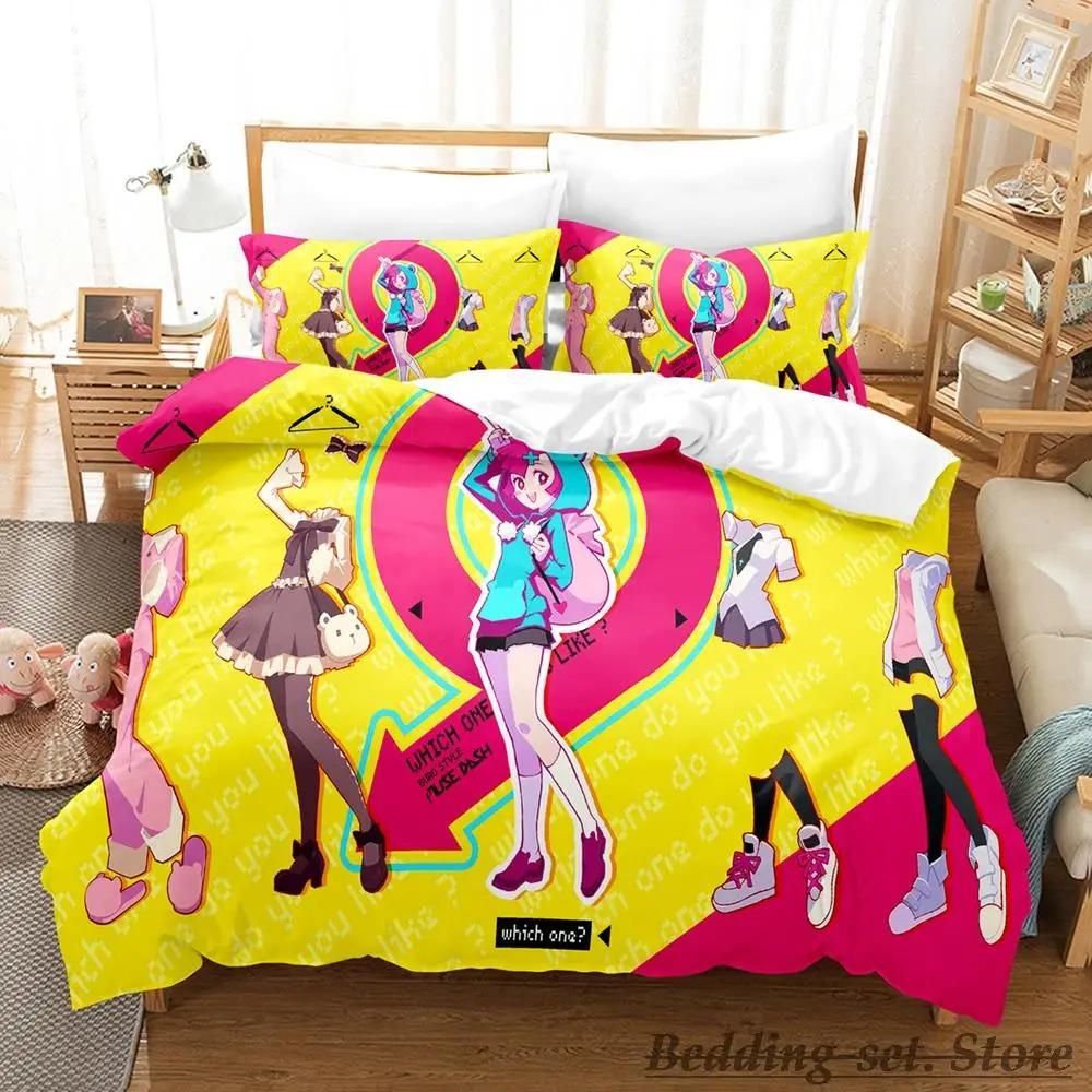 Muse Dash Bedding Set Single Twin Full Queen King Size Bed Set Adult Kid Bedroom Duvetcover Sets Anime Parure De Lit Bed