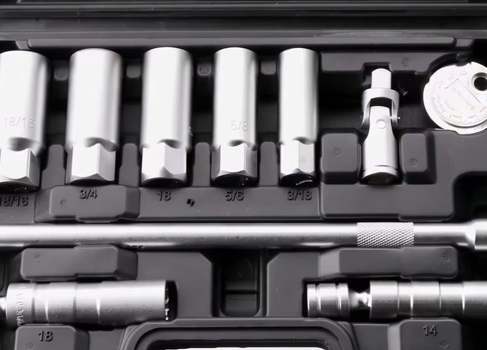 10Pc Magnetic Swivel Spark Socket Set 3/8 Inch Chrome Vanadium Extension Bar For Deep Well Nut Removal Auto Repair Tools