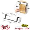 1/2pcs Wall-Mounted Kitchen Cabinet Towel Rack - Space-Saving Dishcloth Holder for Home and Bathroom No Drilling Require