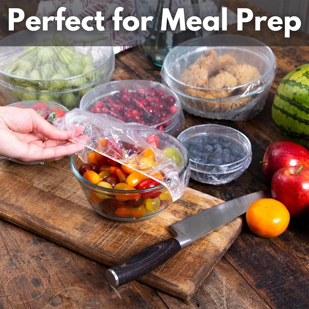 Einweg-Lebensmittelabdeckung Lebensmittelqualität Frischhaltebeutel Lebensmittelqualität Obst Gemüse Aufbewahrungsbeutel Elastischer Plastikbeutel Küchenzubehör