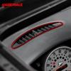For Mini Cooper R50 R53 2001-2006 Dashboard Center Air Vent Outlet Frame Real 3D Soft Carbon Fiber Sticker Cover Interior Decor