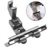 S10A Left Right Adjustable Lace Tape Guide Presser Foot for Connect Lace Elastic Webbing Industrial Sewing Machine Accessories