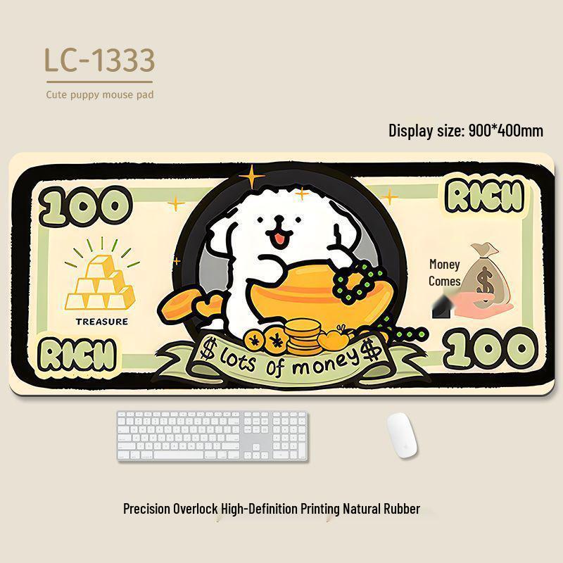 Extra-Large Heated Anti-Slip Cartoon Mouse and Keyboard Pad - Comfortable Desk Pad for Office & Gaming