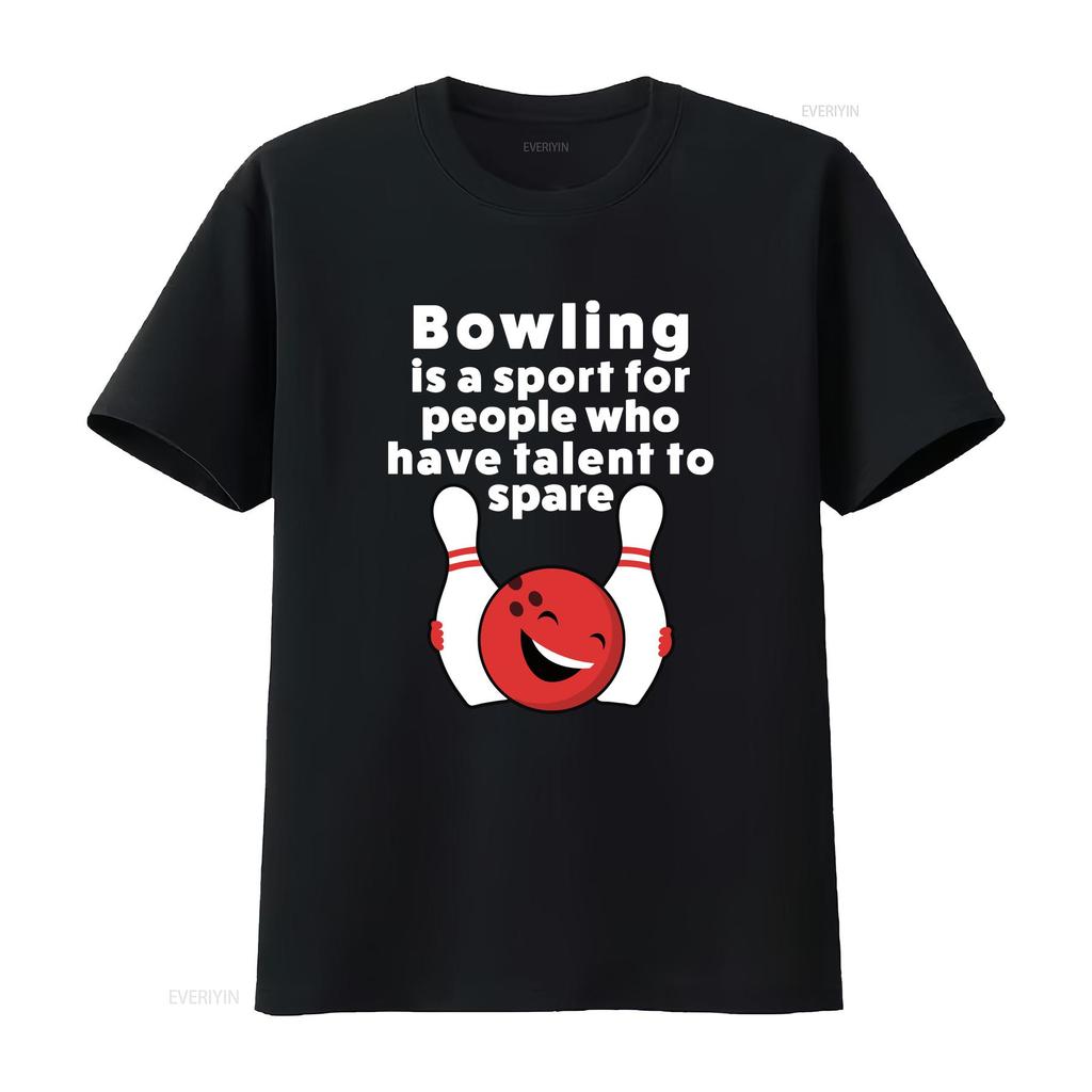 Funny Bowling T Shirt For Or Kid Vintage Washed Graphic Comfortable Breathable Unisex Fashion Versatile Slightly Soft