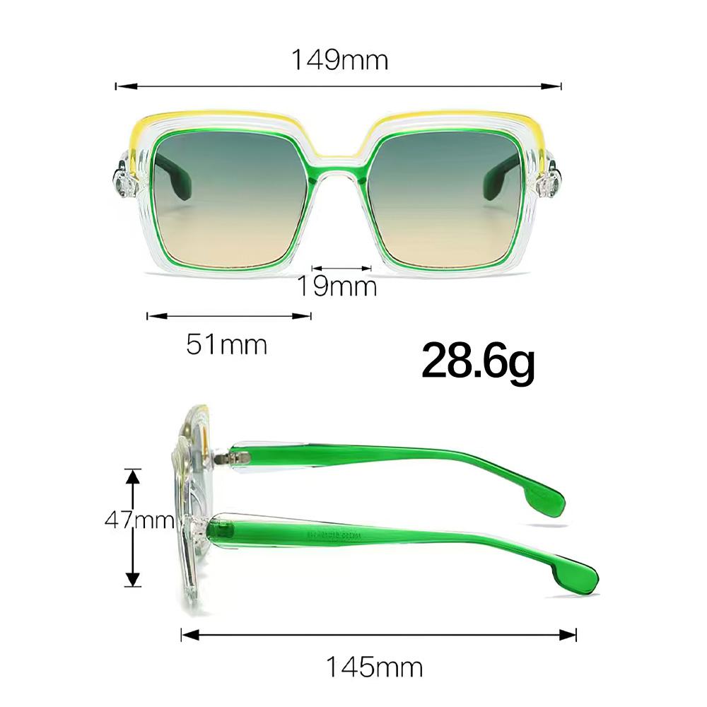Double Frame Transparent Frame Sunglasses For Women Personalized Accessories Light Luxury Avant-Garde Design Sunglasses Women