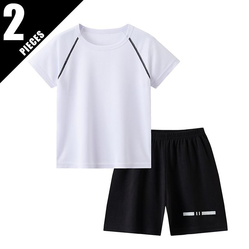 2-piece children's summer mesh quick drying sports set