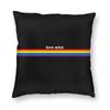 Nordische Gay Pride LGBT Regenbogenflagge Sofakissenbezug Weiche LGBTQ Lesben Wurfkissenhülle Für Wohnzimmer Heimdekoration