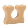 6pcs Individual Toe Separators Soft Silicone Correct Toes Relief Foot Pain Toes Separate Tool Khaki