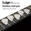 Gitarrenplektrum aus Edelstahl und Holz 0,3 mm für E-Gitarre und Bass