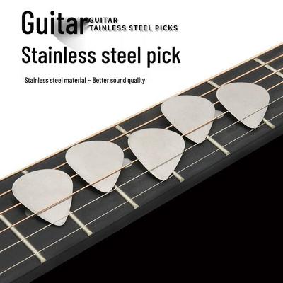 Stainless Steel & Wood Guitar Pick 0.3mm for Electric Guitar and Bass
