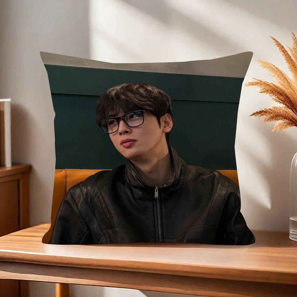 Singer Cha Ido EunWoo  45*45cm Cushion Cover Pillow Cover Decor Pillowcase Home Pillowcase for Couch Pillow