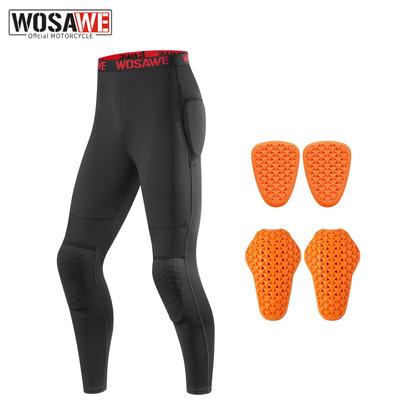 WOSAWE Men's Motorcycle Pants Highly Stretchable Breathable Comfortable Motorcycle Pants Removable Soft Pads