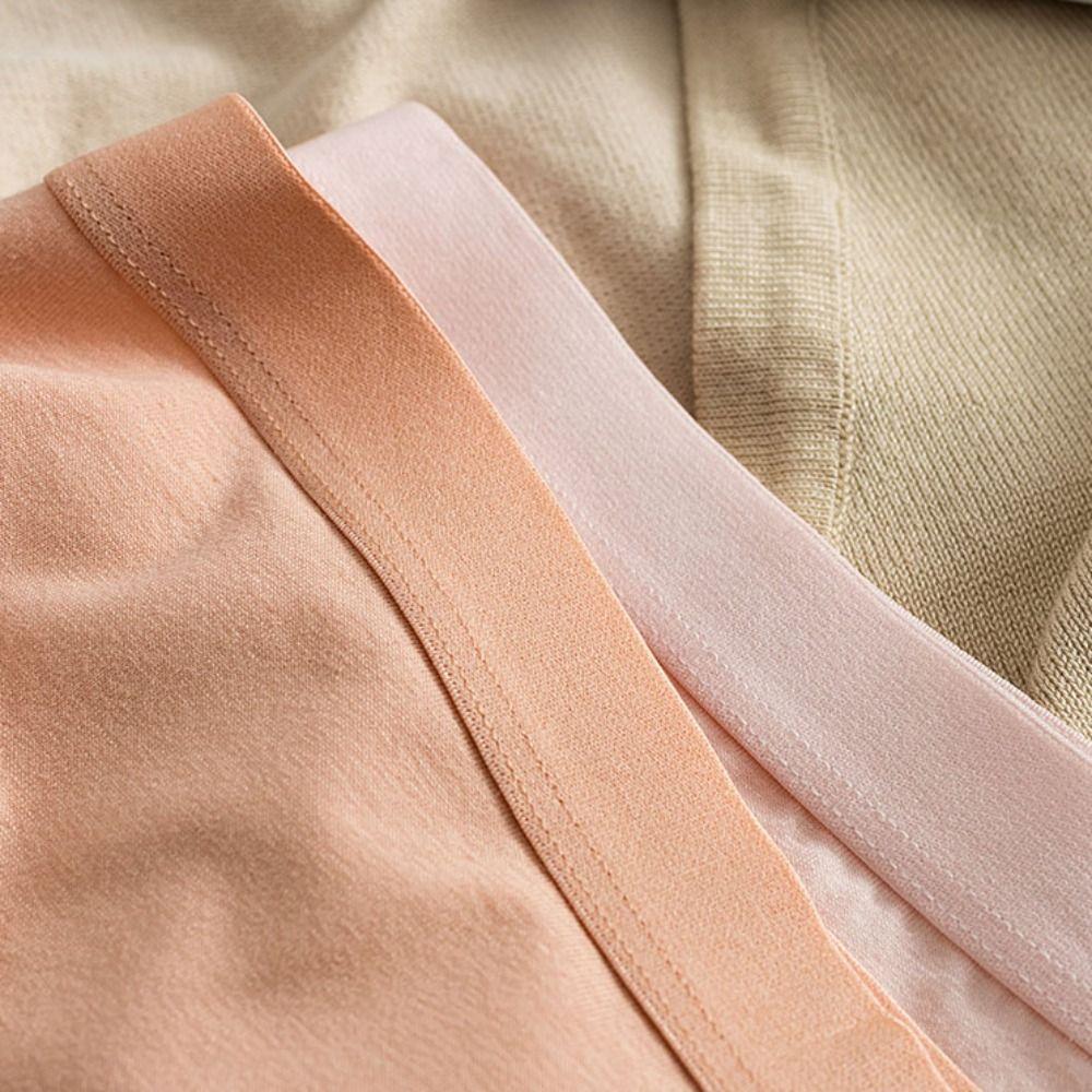 5Pcs Mid Waist Solid Color Panties Cotton Crotch Underwear for Women Fashion Seamless Briefs  Girl