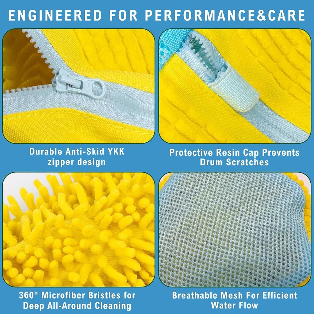 Hot 360° Deep Cleaning Shoe Washing Machine Bag Reusable Laundry Sneaker Bag Anti-Deformation Mesh Protector For All Shoe Types