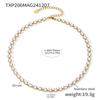 Mili Ins 18K Gold PVD-Plated Stainless Steel Set: Handmade Claw-Set 5mm Colored Zircon Bracelet & Necklace, Super Shiny.
