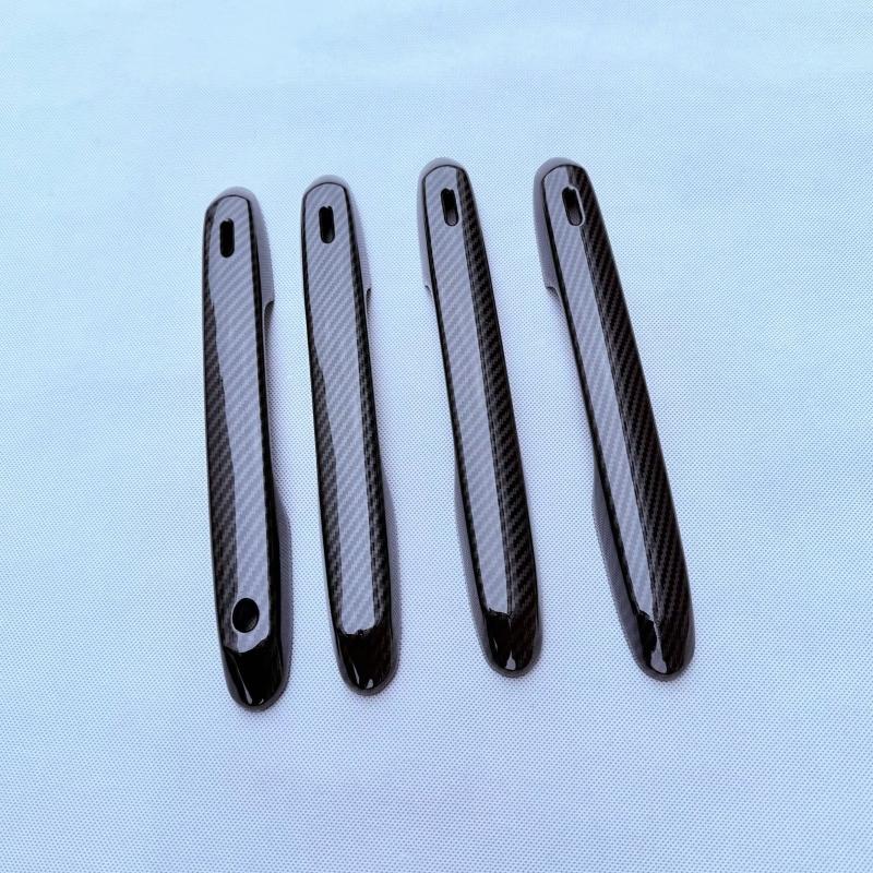 For Toyota Grand Highlander 2024 2025 ABS Carbonfiber  Side Door Handle Cover Trim Door Bowl Cap Sticker Protector Accessories