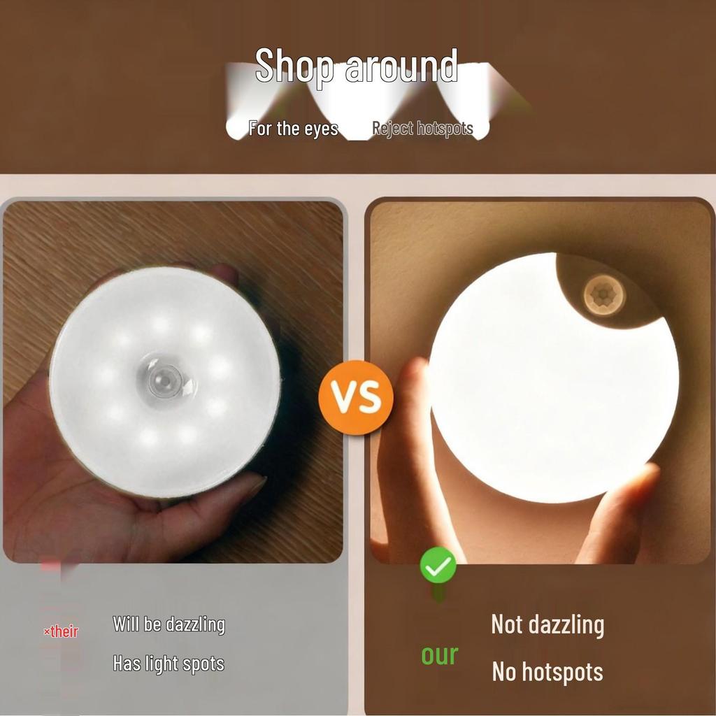 Smart Wireless Motion Sensor Night Light for Home & Wardrobe
