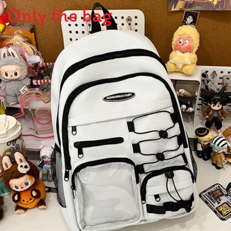 

Oxford Cloth School Backpack With Air Cushion Straps For Students And Teens сірий колір