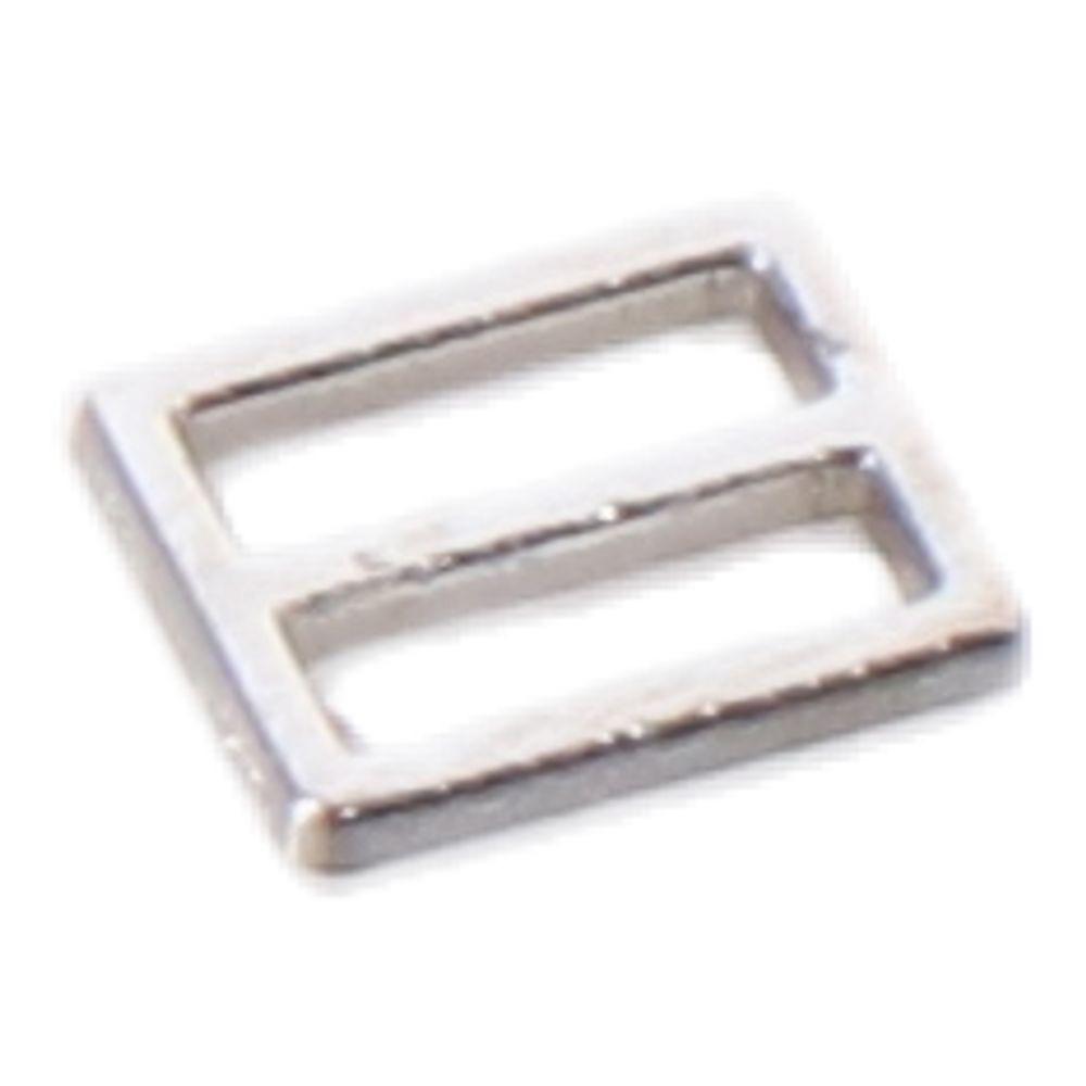 100pcs 4mm Miniature Doll Belt Buckles Sliver Rectangle Adjuster  for Sewing Accessories