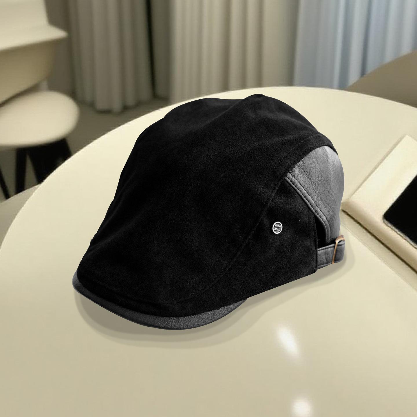 

Ретро Прогрессивная Шляпа Женская Летняя Японская Шляпа Гаврош Подчеркивающая Лицо Маленькая Винтажная Модель Ношение Наоборот Утиный Клюв Шляпа Художника