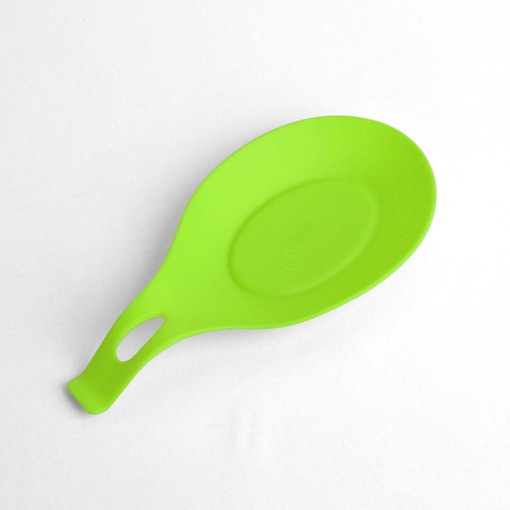 Säker silikonhällarehållare (Grön) (Små) Slevhållare