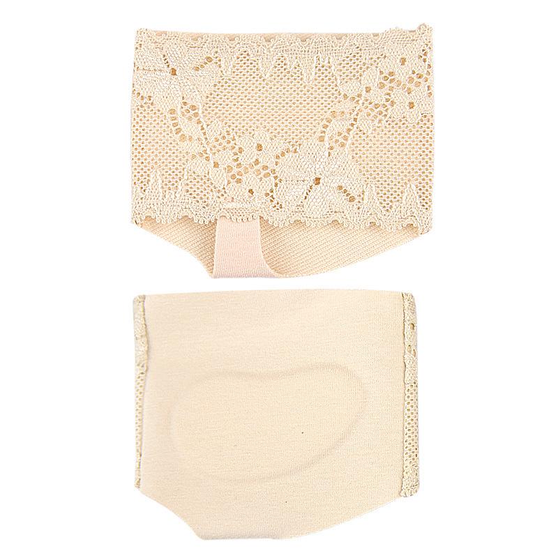 

Yuan Hao Spring-Autumn Split Toe Lace Half Palm Sock with Cotton Padding, Pressure Relief, Anti-slip, Open Toe, Fish Mouth Design. One Size бежевый