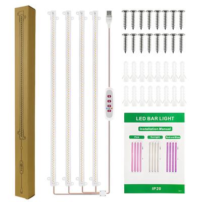 La planta del LED crece la lámpara brillante de las tiras 8W 168LED 4000K 169.2lm crece la lámpara con el temporizador 8H/12H/16H 5