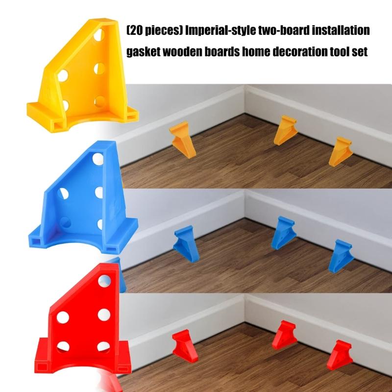 Pack Of 20 Double Head Plastic Shims For Woodworking Installation Tool Set For Home Improvement And Furniture Assembly