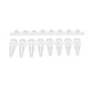 200PCS 8 Strip PCR Tubes with Caps 0.2ml Transparent Microcentrifuge Tube for Experiments