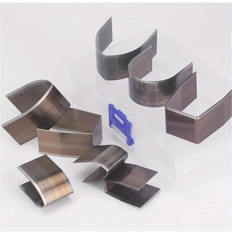 18Pcs Leather Corner Puncher Leathercraft Hole Punching Tool Leather End Punching Tool Carbon Steel Corner Cutter Tool