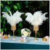YY.Home Crystal Candle Holder Table Centerpiece Gold Wedding Party Candlestick Home Tabletop Stand Gift Decoration