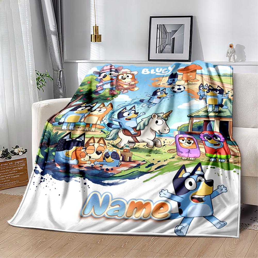 Winter Soccer Fun Customize Text Blanket Gift Personalized Blanket Durable Comfort Suitable for Picnics Couch Bed Seaside Four Seasons Universal