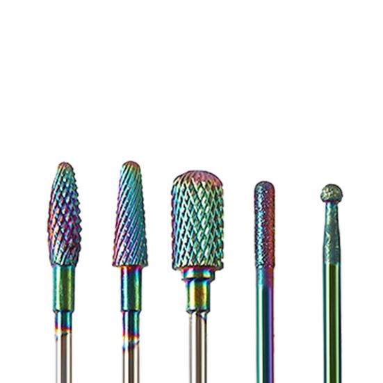 10Pcs/Set Universal Nail Grinding Head High Quality Sharp Lightweight Tungsten Manicure Grinding Heads Kit for Salon