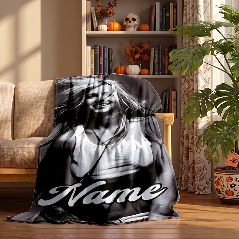 Britney Spears Custom Flannel Blankets Soft Warm Cozy Throws for Home Decor Holiday Gifts