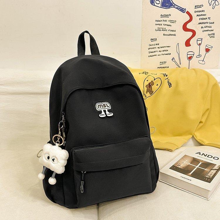 School bag cute INS style, fashionable, simple, lightweight, large capacity, versatile backpack, middle, high school, college student backpack