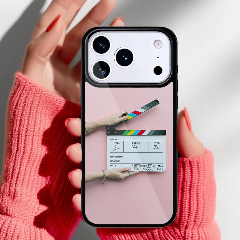 

Чехол для телефона Хлопушка для iPhone 17 16 15 14 13 Pro Max Задняя крышка для 12 11 Pro Coque iPhone17