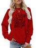 My Dogs and I Chat Hoodie: European & American Style, Round Neck, Long Sleeve, Loose Fit