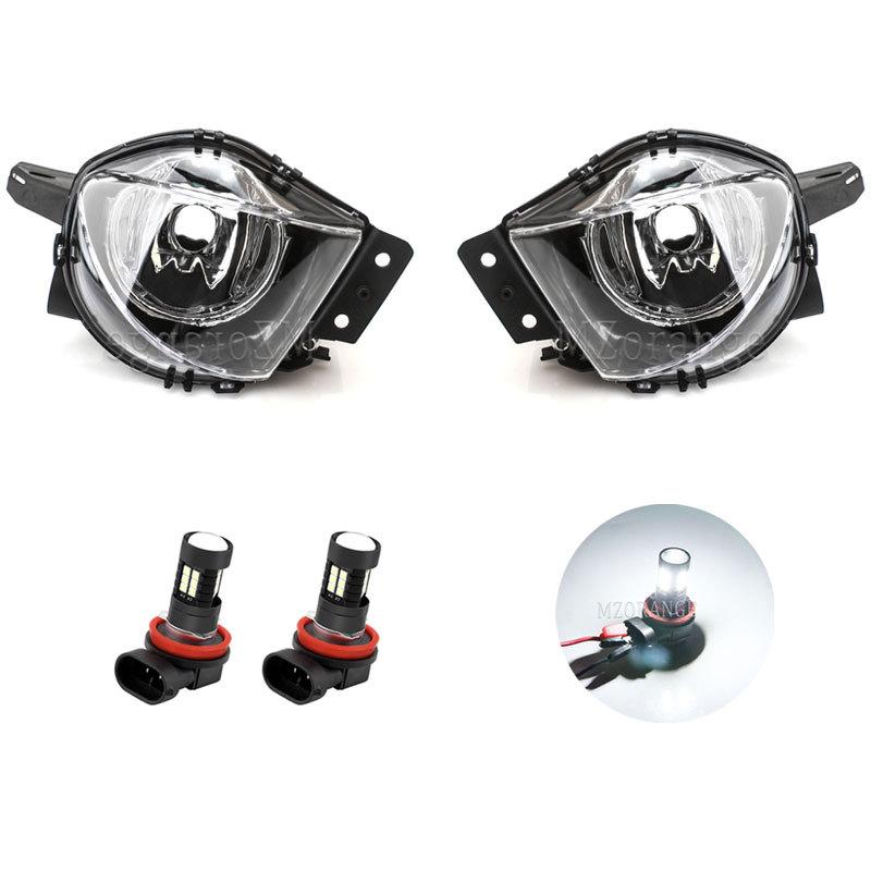 Fog Lights LED for BMW E90 E91 328i 328xi 325i 325xi 330i 330xi 2005-2008 Front Bumper Fog Lamps LED DRL car accessories parts