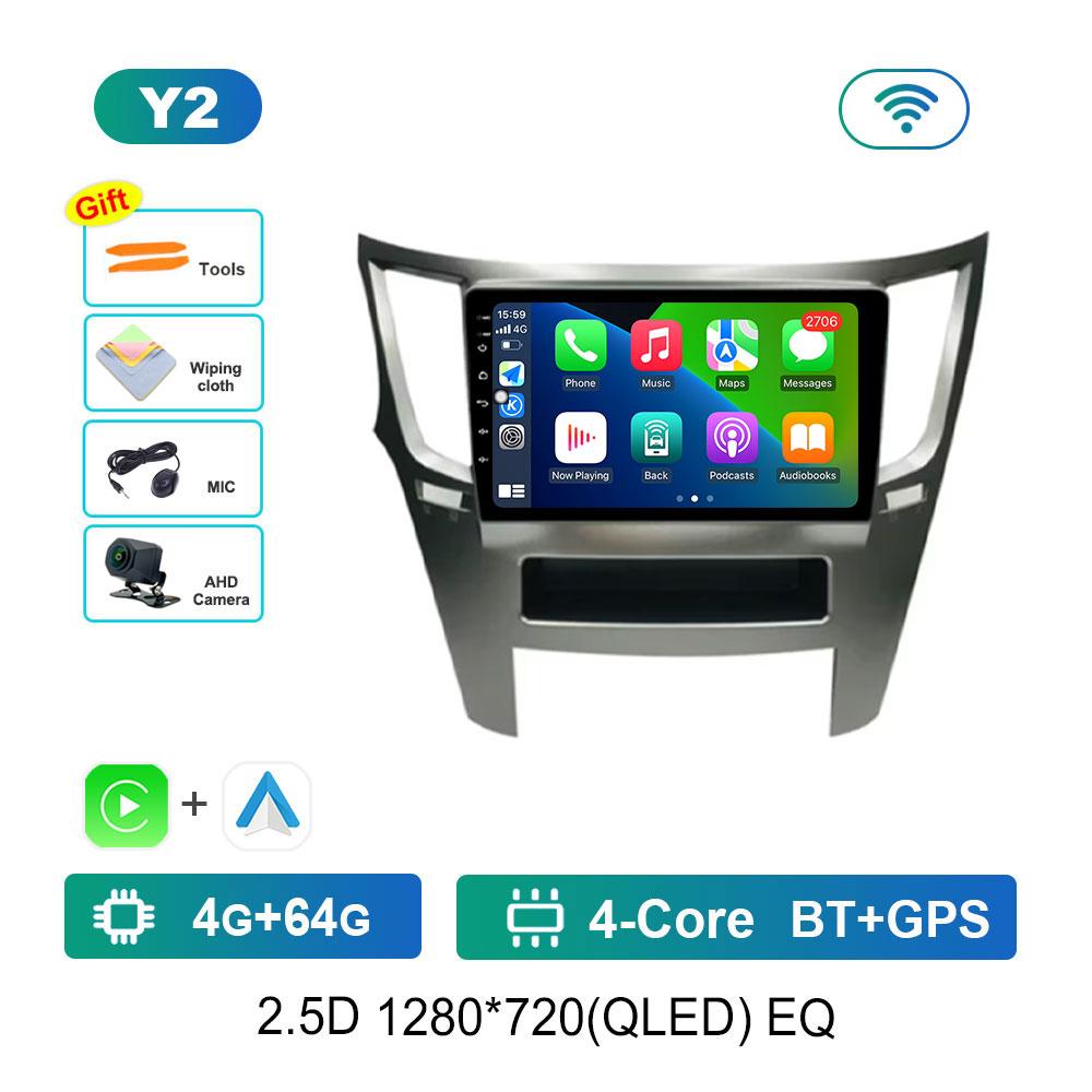 Android 14 Car Video Multimedia Player for Subaru Outback 4 BR Legacy 5 2009 - 2014 GPS DSP Stereo WiFi Bluetooth 4G Auto Tools