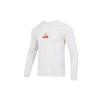 Jordan Flight Mvp Long Sleeve Crew T-Shirt With Letter Logo And Drop Shoulder Men Tops White DV8433-030