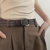 Women's Brown No-Punching Belt: Stylish and Versatile 2023 Jeans Accessory