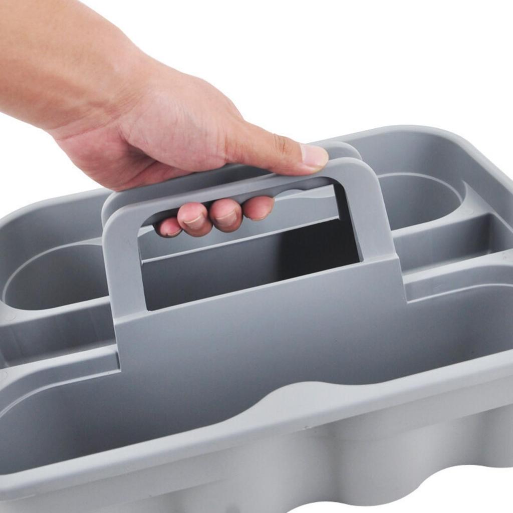 Divided Storage Basket with Compartments Portable Handle Sturdy OpengripCarry