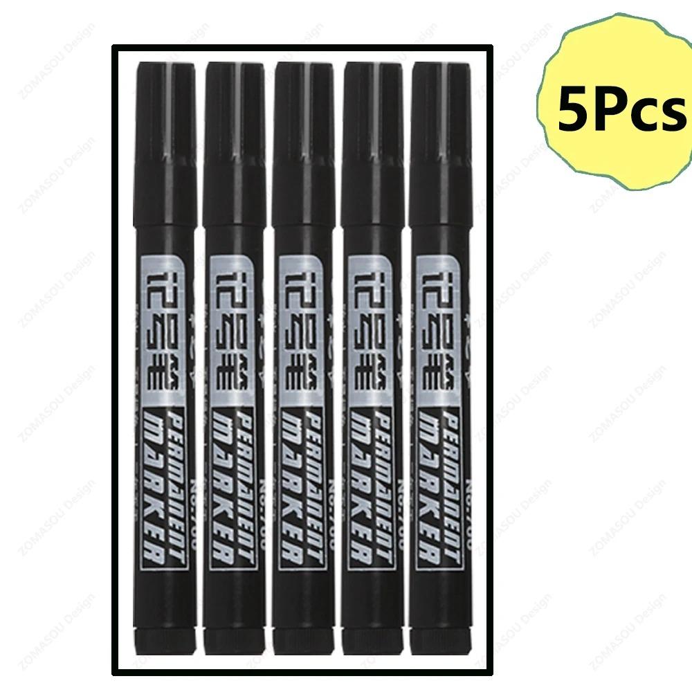1-50Pcs Waterproof Oil-based Marker Pen Quick Dry Black Blue Red Ink Permanent for Metal Glass Stationery Art School Supply