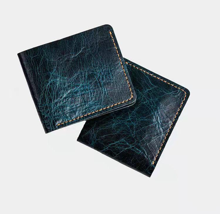 

Ретро кошелек Кошелек из кожи Crazy horse постепенный переход двухцветный персонализированный кошелек для мелочи поколение зелёный