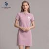 Damen Kurzarm-Polokleid